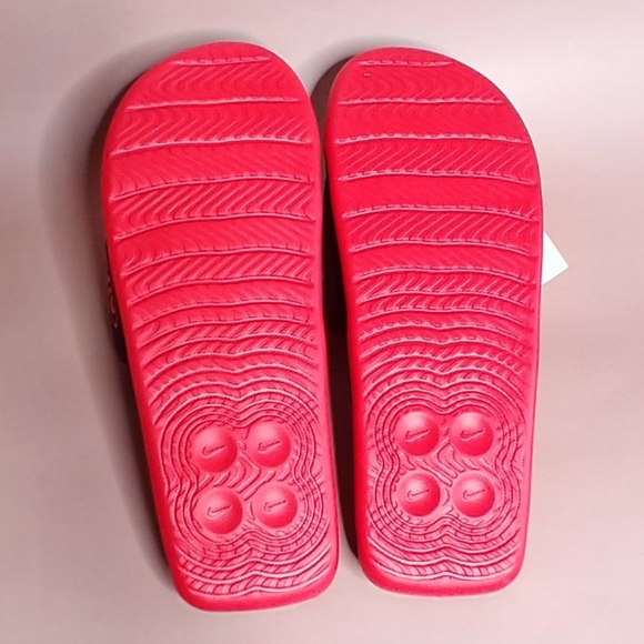 NIKE 👟 LIKE NEW AIR MAX CIRRO RED/BLACK VEGAN SYNTHETIC SANDAL SLIDES Men’s 13 - Picture 10 of 13